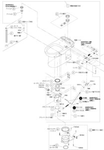 便器組FZ300(梱包部品一式)