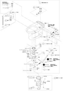 便器組FZ500(梱包部品一式)